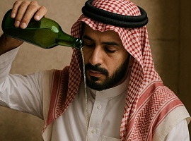 Ni el whisky, ni el champán: fue la sidra la que quebró la abstinencia saudí