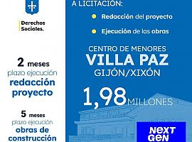 Gijón estrenará a finales de año un centro pionero para la acogida de menores: Villa Paz renace con un modelo más humano y sostenible