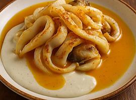 Recetas de una abuela asturiana: Sepia a la sidra con dos salsas (olorín a sidra, a mar y a cocina con amor)