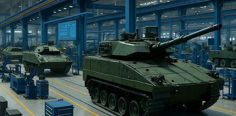 Indra apuesta por Asturias: convertirá el ‘tallerón’ de Duro Felguera en una de las mayores fábricas de vehículos militares de Europa y garantiza 150 empleos cualificados