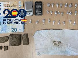 Golpe al narcotráfico en Oviedo: la Policía desarticula un punto negro activo con heroína, cocaína y hachís en pleno casco urbano