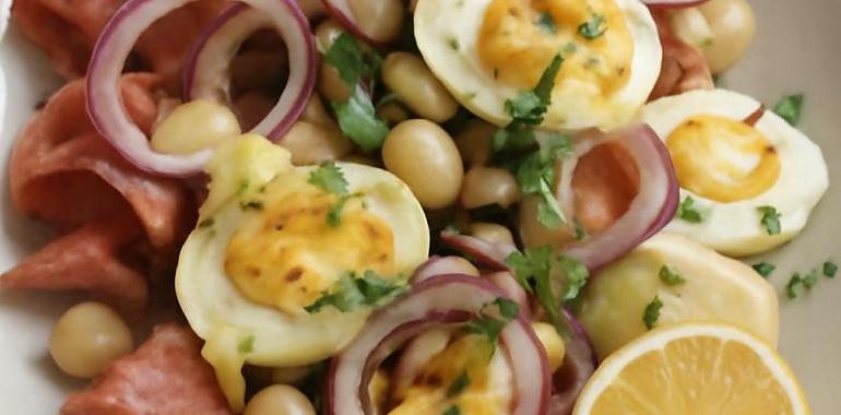 Recetas de una abuela asturiana: Ensalada de Faba Asturiana y jamón (hará que toda tu familia se quede sin habla)
