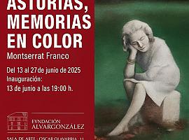 La artista Montserrat Franco, enferma de Alzheimer, expone en Gijón su personal homenaje a los paisajes de Asturias
