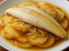 Recetas de una abuela asturiana: Lenguadina con patatines panadera (se deshace en la boca como un suspiru de domingo)