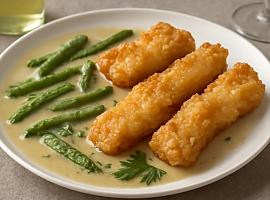 Recetas de una abuela asturiana:  Bacaláu y merluza rebozada en salsa de sidra (la casa enllenase dallegría, de risaes, de sidra...)