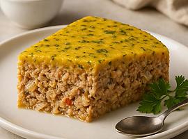 Recetas de una abuela asturiana: Pastel de conservas de pescado (ye como un trampantojo asturianu)