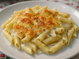 Recetas de una abuela asturiana: Macarrones gratinaos al fornu con bechamel y quesín ( que presta como un culete de sidra un día de romería)