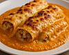 Recetas de una abuela asturiana: Canelones de carne rustida con bechamel de Cabrales (esta receta ye pa quedar como un rei, o como una reina)