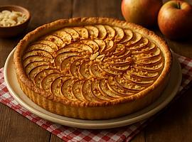 Recetas de una abuela asturiana: Tarta de manzana, quesu d’afumar y almendra (onde nun llega la fartura, llega la maña)