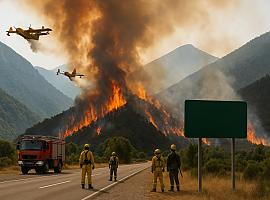 Asturias reduce la batalla a tres frentes mientras vuelve el calor: Degaña, Genestoso y Somiedo