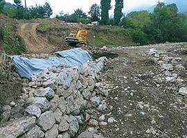 El Gobierno de Asturias blinda el saneamiento del Alto Aller con una escollera que pondrá fin a los vertidos al río