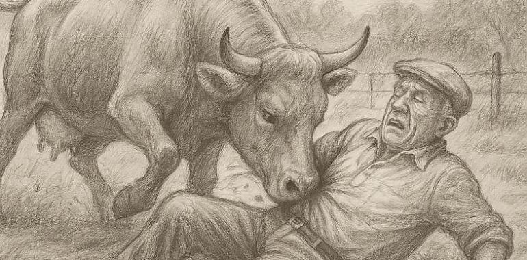 Tragedia en Castrillón: muere un hombre de 66 años tras ser corneado por una vaca en su propia finca