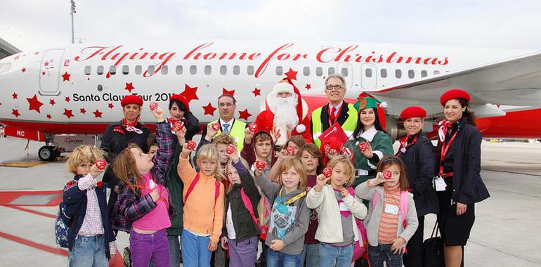 AENA Aeropuertos y airberlin dan la bienvenida al avión navideño