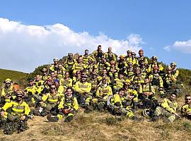 Asturias agradece al Gobierno de España y a las BRIF el mayor despliegue contra incendios de la historia de la región