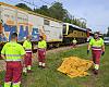 El hallazgo de un cadáver tras el insólito accidente del tren con una vaca sacude Gijón