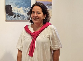 La Fundación Alvargonzález se tiñe de azul con la obra de Blanca de Bonrostro