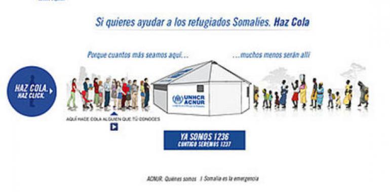 Artistas españoles "se ponen a la cola" para ayudar a los refugiados de Somalia