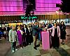 El Corte Inglés de Oviedo tiñe de rosa la noche para encender la esperanza contra el cáncer de mama