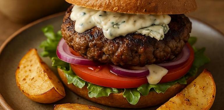 Recetas de una abuela asturiana: Hamburguesa a la asturiana (pa fartucar sin quedar gordu como Trump)