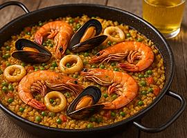 Recetas de una abuela asturiana: La paella “lógica y ecolóxica” de la Abuela Balbina (de mariscu y con culín de sidra)