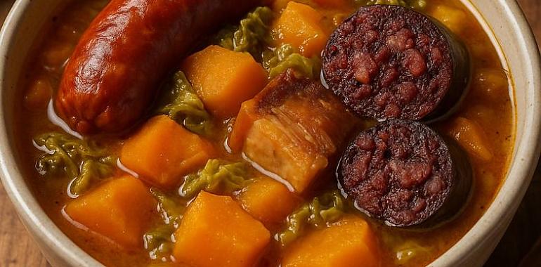 Recetas de una abuela asturiana: Pote de calabaza y compangu (pa los díes de nevar)