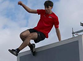 Marcos Suárez Cancio hace historia: primer asturiano campeón de España de Parkour