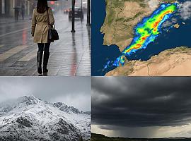 El chorro polar vuelve a sacudir España… pero Asturias esquivará lo peor: lluvias intermitentes, poca nieve y un puente más templado de lo normal