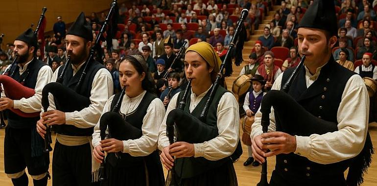La Laboral se convierte en el gran pulmón de la música tradicional asturiana con más de 260 intérpretes reunidos en las Xornaes de la Gaita