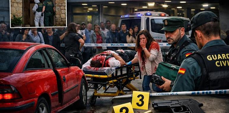 Un disparo en la cabeza, un coche rojo y un hospital en shock: el enigma que sacude Oviedo