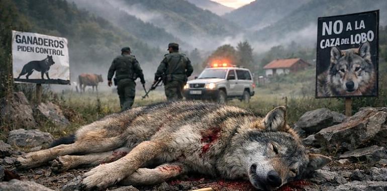 Asturias suma ya 26 lobos muertos y roza la mitad del cupo del plan: la batalla política (y legal) se juega ahora en Bruselas