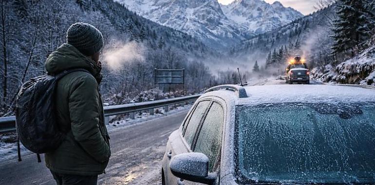 Asturias tirita: la ola de frío deja mínimas de -10,6 ºC y activa avisos por heladas y riesgo notable de aludes en Picos