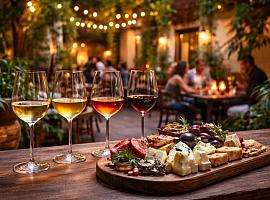 Cuatro vinos, quesos y un jardín secreto en Barcelona: la cata que convierte una tarde cualquiera en un plan redondo