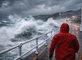 Asturias, en máxima alerta por la ciclogénesis explosiva “Goretti”: viento huracanado, lluvias persistentes y fuerte temporal en la costa