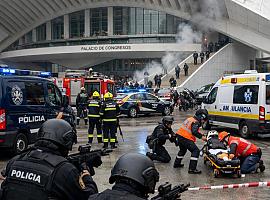 Oviedo se prepara para un escenario de máxima tensión: simulacro antiterrorista en el Palacio de Congresos Calatrava