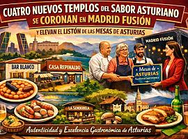 Cuatro nuevos templos del sabor asturiano se coronan en Madrid Fusión y elevan el listón de las mesas de asturias