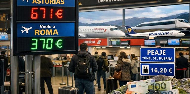 Entrar y salir de Asturias roza el absurdo: un fin de semana cuesta más que volar a media Europa