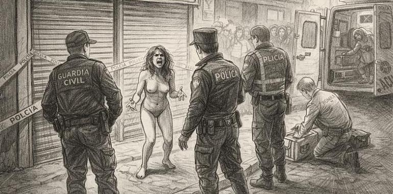 Noche de tensión en Pumarín: una floristería cerrada por drogas y una mujer desnuda y fuera de sí en la puerta