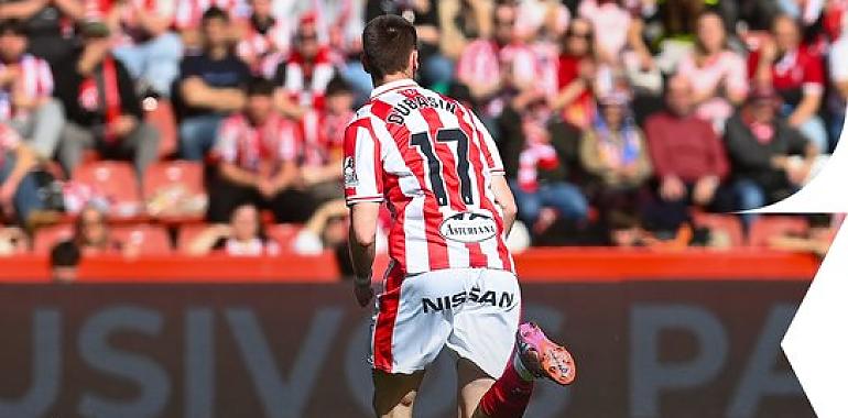 El Sporting empató contra el Real Valladolid (2-2) 