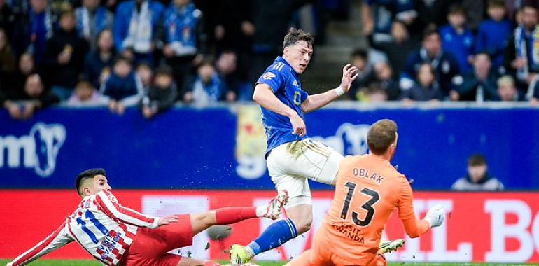 Un gran Real Oviedo cae por la mínima ante el Atlético de Madrid