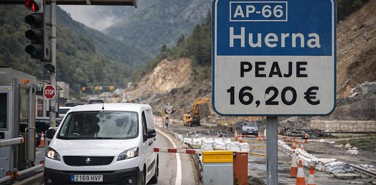 El Huerna se convierte en símbolo del agravio: Asturias paga 16,20 euros por cruzar entre obras: el Huerna deja de ser autopista y se convierte en agravio
