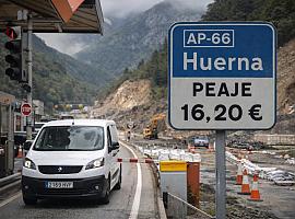 El Huerna se convierte en símbolo del agravio: Asturias paga 16,20 euros por cruzar entre obras: el Huerna deja de ser autopista y se convierte en agravio