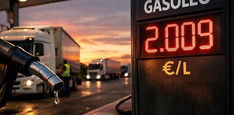 l diésel se dispara en Asturias y amenaza con alcanzar los 2,20 euros: el transporte alerta de un nuevo colapso económico