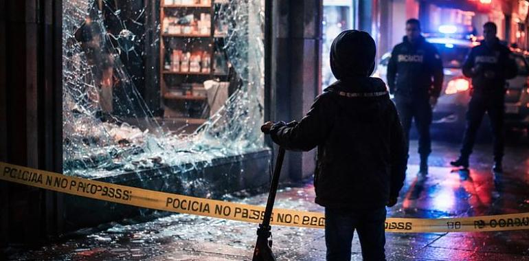 Tiene 13 años, casi no sabe leer ni escribir y lideraba robos en Langreo: su propia madre participaba con él