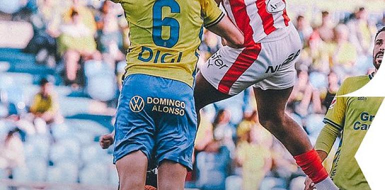 El Sporting, de menos a más, pierde en Las Palmas