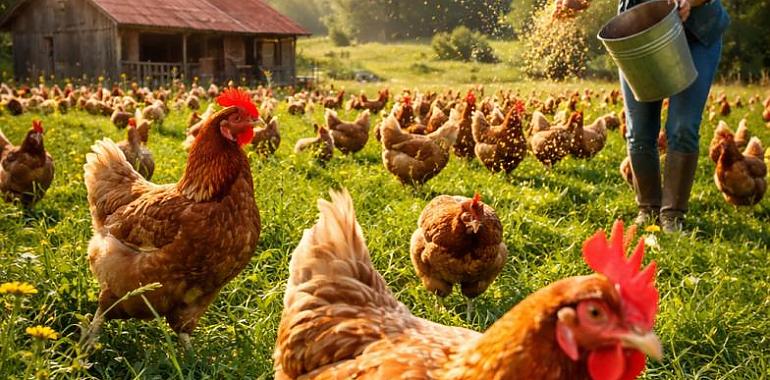 Las gallinas vuelven al prado: Asturias levanta el encierro tras meses de tensión por la gripe aviar… pero deja ocho zonas bajo vigilancia extrema