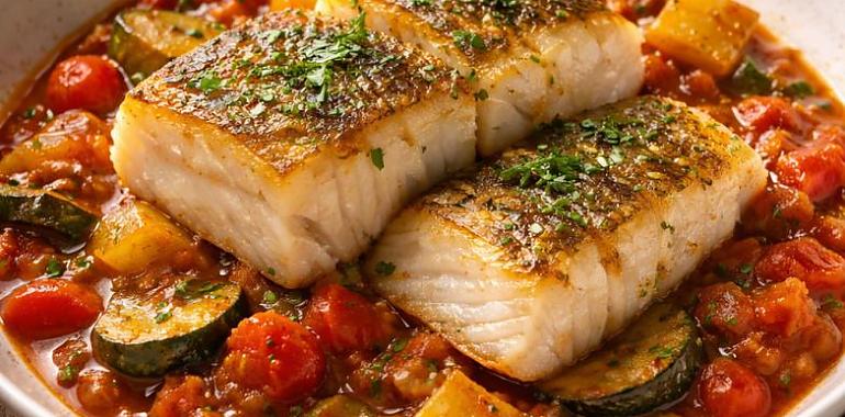 Recetas de una abuela asturiana: Bacalao con pisto (del que calienta’l alma y fai casa)