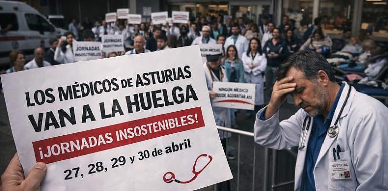 Los médicos asturianos estallan y convocan cuatro días de huelga: denuncian jornadas “insoportables” y una atención al límite