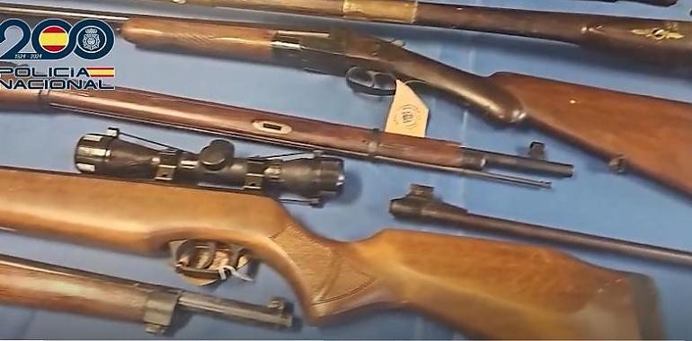 Golpe al corazón del tráfico ilegal de armas en Asturias: un arsenal oculto en un trastero y una red que operaba en la sombra