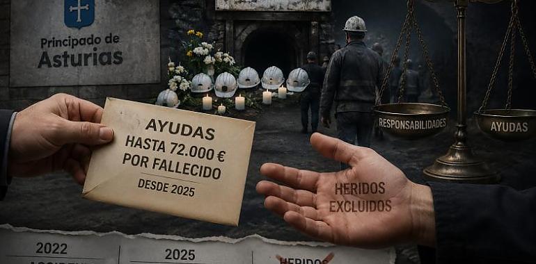 Asturias ofrecerá ayudas de hasta 72.000 euros por fallecido laboral, pero deja fuera a heridos y reabre la tormenta política por Cerredo