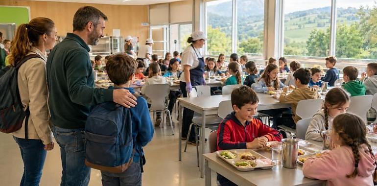Asturias abre los comedores escolares en junio y septiembre para aliviar a miles de familias